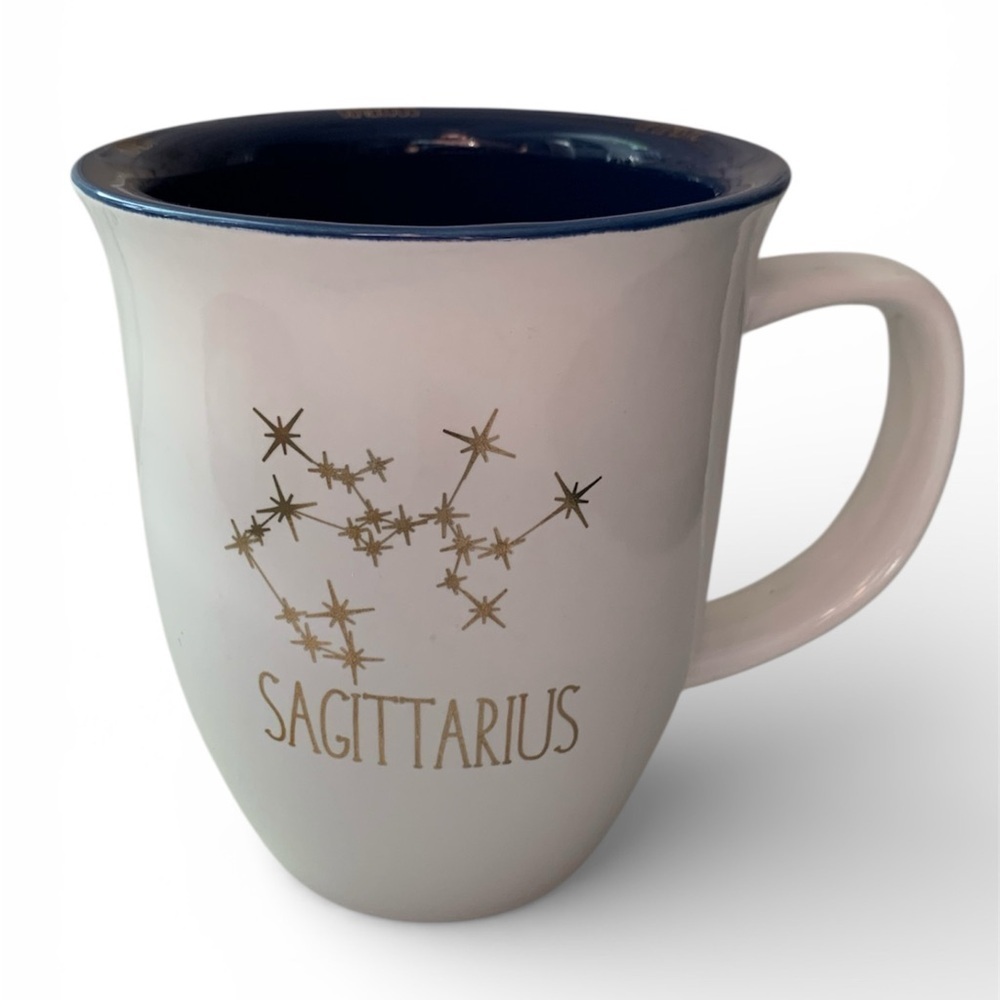 Sagittarius Constellation Mug - White and Gold